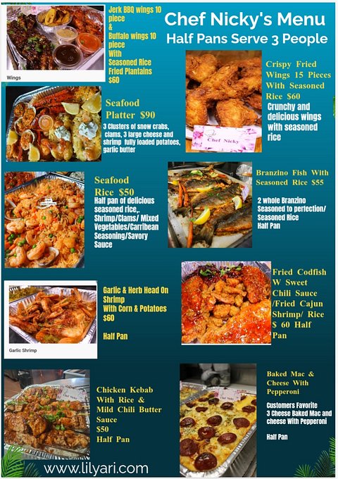 Weekly Delivery Weekly delivery menu - Lilyari